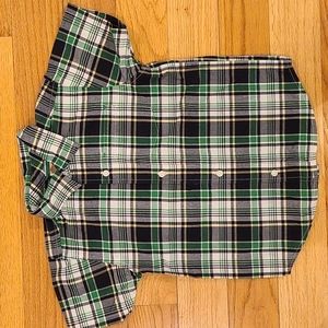Gymboree Plaid button down shirt; size 3T